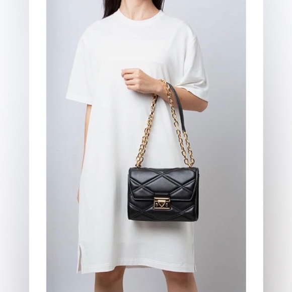 Michael Kors Serena Small Quilted Crossbody Bag - Picture 10 of 10